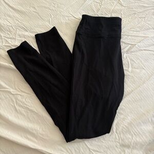 Pact Women's Organic Cotton Leggings Solid Black Size Small Athleisure Workout